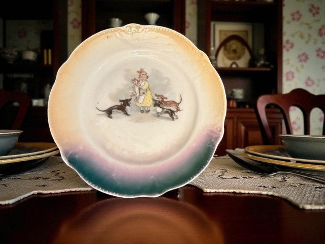 German children's porcelain plate