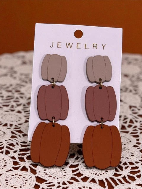 Women's Pumpkin Drop Earrings